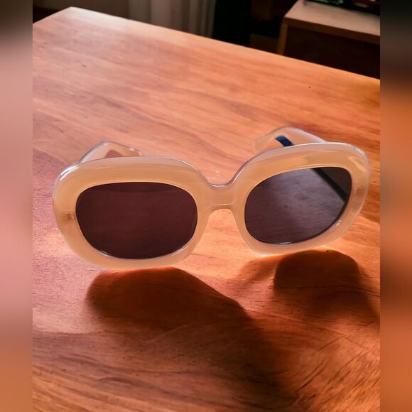 NWOT Vanlinker Classic Square Tea Frames - Champagne UV400 Protection VL9706C4 - Picture 1 of 7
